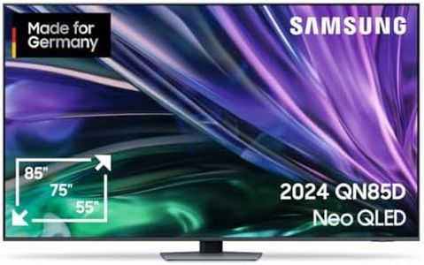 Samsung Neo QLED 4K QN85D UHD Fernseher 85 Zoll (214 cm), NQ 4K AI Gen2 Prozessor, HDR Mini LED TV, AI Upscaling, Smart TV, Dolby Atmos Sound, Gaming Hub, Motion Xcelerator 120Hz, Knox Security