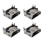 4x HDMI Port Socket Compatible with PlayStation 5 Socket Jack Interface Connector Replacement for PS5