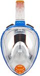 OCEAN REEF ARIA Classic - Full Face Snorkeling Mask, Color: Blue/Clear Opaque, Size: S/M (OR018031)