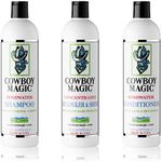 Cowboy Magic Shampoo + Conditioner + Detangler & Shine 16 Ounce each With Silk Panthenol and Honey Great For Horse, Humans, And Dogs Too Silky Coats And Hair