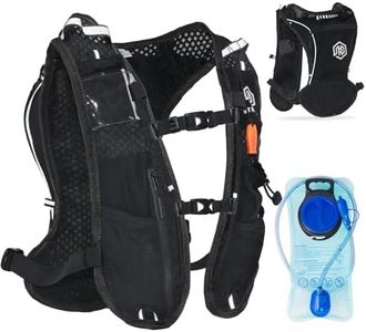 SYNKADEX Hydration Vest Backpack with 1.5L Water Bladder - Adjustable Breathable Running Pack for Hiking Trail Lightweight Running Cycling Marathon, Daypack for Women & Men
