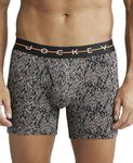 JockeyMen's Super Combed Cotton Elastane Stretch Printed Boxer Brief with Ultrasoft Waistband_NY03_Black_M