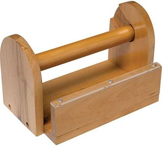 Creativity Street Wood Masking Tape Holder PAC3861, Natural Wood, 9.6" x 5.9" x 6", 1 Count,Brown