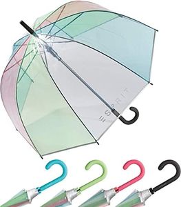 Esprit - Long AC Domeshape - Parapluie - Motif arc-en-ciel, multicolore