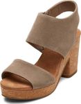 TOMS Women's Majorca Platform Heeled Sandal, Dune Suede, 5 UK