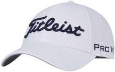 TITLEIST Golf Tour Elite Hat, White/Navy, Small-Medium