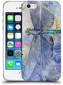 Head Case Designs Officially Licensed Stephanie Law Dragonfly Immortal Ephemera Soft Gel Case Compatible with Apple iPhone 5 / iPhone 5s / iPhone SE 2016