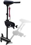 vidaXL Electric Trolling Motor P16 with 36lbs Thrust, 360° Rotatable and 8 Speed Settings, Adjustable Handle, Battery Indicator, Suitable for Saltwater, Shaft Length 76 cm