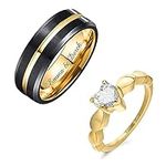 SEKECHIKU Personalized Couple Rings
