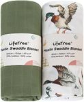 LifeTree Muslin Swaddle Blankets Ne