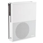 HIDEit Mounts X1S Wall Mount for Xbox One S - US Patent, Made in USA - White Steel Mount for Xbox One S to Safely Store Your Xbox One S on Wall Near or Behind TV