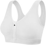 Tuopuda Women's Sports Bra Zip Fron