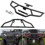 ATV Sportsman 570 Front & Rear Brush Guard Bumper Set,A & UTV PRO Heavy-Duty Steel Bumper Grille Guard Protector for 2014-2022 Polaris Sportsman Touring 570 450 H.O Accessories,2PCS Black