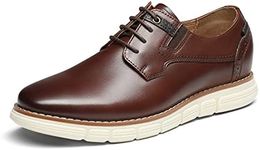 Bruno Marc Men’s Crossflex Oxford Dress Sneakers Casual Leather Dress Shoes,Size 9.5,Dark/Brown,Purpose-2