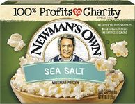 Newman's Own Microwave Popcorn, Sea Salt, 9.6-oz. (Pack of 12)