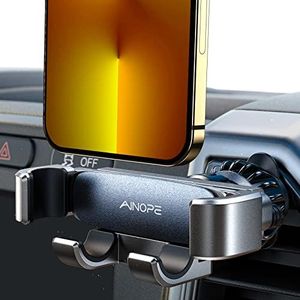 AINOPE Car Phone Holders for Your Car Air Vent Phone Mount for iPhone 16 Pro Max [Thick Cases Friendly] Car Mount Cell Phone Holder 2025 Car Accessories for iPhone Samsung S25 Ultra All Phones Black
