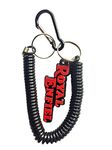 RSPD Spring Hook Keychain (Black) Spiral Holder Keychain, Compatible for Universal bikes