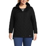 Lands' End Women's Insulated Jacket, Black, Medium