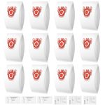 12 Pack 3D Airclean FJM Vacuum Bags Compatible with Miele FJM Vacuum Cleaner, Compact C1, Compact C2, Complete C1, S241, S290, S300i, S500, S700, S4, S6,S4000 and S6000 Series