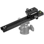 koolehaoda Multifunction Lengthened Quick Release Plate Base, Dual Dovetail Camera Bracket Mount with Double-Sided Clamp, for Tripod BallHead Panoramic Head,Compatible with AS Standard Plate (LCB-24)