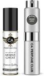 CA Perfume Duo Impression of Mojave Ghost For Women & Men Eau de Parfum Refillable Atomizer Sprayer + Fragrance Body Oil Travel Size Roll-On 0.27 Fl Oz+0.33 Fl Oz