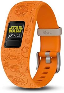 Garmin vivofit jr. 2, Kids Fitness/Activity Tracker, 1-Year Battery Life, Adjustable Band, Star Wars Light Side, Bright Orange