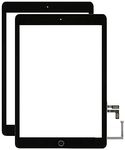 for iPad 5 5th Gen Screen Replacement A1822 A1823 2017 2 Pack Digitizer 9.7 Inch, for iPad 5th Generation Touch Glass with Home Button (Black)