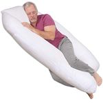 Leachco ComfortWise FibroRest Contoured Body Pillow, White