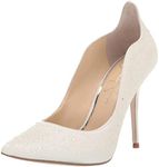 Jessica Simpson Women's Wayva Pump, White, 8 US