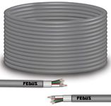 FEDUS 25 Meter 23AWG Pure Copper 3+1 Outdoor CCTV Camera Coaxial Cable For High-Speed Audio Video Signal BNC Video & Power Cord With Breading Alloy Positive Negative Mic Earth Wire for all Security Camera DVR