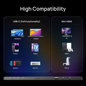 ARZOPA 16" 2.5K Portable Monitor – QHD HDR USB-C HDMI, IPS Eye Care