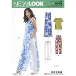 New Look Sewing Pattern Set for Women's Tunic/Top and Pants, A (8-10-12-14-16-18), White