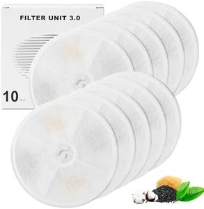 Upgraded Filter Units 3.0 for Cat Water Fountains E versweet 2S/3/3 Pro,E versweet Solo/Solo SE and More, Pet Water Fountain Replacement Filters (10 pcs)