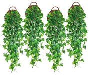 RECUTMS 1 Fake Vines 4pcs Artificial Ivy Hanging Plant Fake Silk Leaves Greenery Garland Vines for Room Decor Indoor Outdoor Garden Door Wall Baskets Wedding Party Table Decor