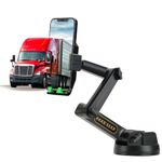 EVEMANT Phone Mount for Truck, Truck Phone Holder Mount Heavy Duty, Dashboard Windshield Phone Holder for Semi Truck, Suction Cup Phone Mount for Truck Accessories, Compatible with Iphone/Samsung