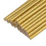 uxcell Mini Hot Glue Gun Sticks 4-inch x 0.27-inch for Glue Guns, Glitter Gold 30pcs