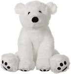 Apricot Lamb Toys Plush White Polar Bear Stuffed Animal Soft Cuddly Perfect for Child (White Polar Bear) 8 Inches
