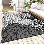 RESARE-Outdoor Rug Carpet Waterproof 6X9FT-Patio Rug Mat-Portable RV Camping Rug Mat-Reversible Non Fading Outdoor Area Rug for Deck Picnic Balcony Backyard Porch Beach Outdoor Patio Decor