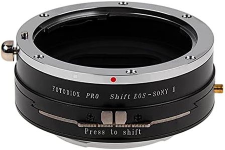 Fotodiox Pro Shift Lens Mount Adapter Compatible with Canon EOS EF and EF-S Lenses to Sony E-Mount Cameras