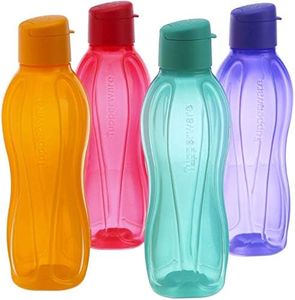 Tupperware Aquaslim Flip Top Water Bottle 750ml - 4pcs set (multicolor)