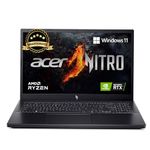 Acer NITRO V 15, AMD Ryzen 7-7735HS octa-core processor, NVIDIA GeForce RTX 4050- 6 GB GDDR6(16GB DDR5, 512GB)IPS FHD, 15.6"/ 39.62cm, 144Hz, Win 11 Home, Obsidian black, 2.1KG, ANV15-41 Gaming Laptop