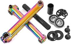 KHE MVP Set 8T Mid BB CrMo BMX Crank 19 mm Axle Oil Slick Jet Fuel R1