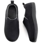 RockDove Men's Breathable Mesh Memory Foam Slipper with Nonslip Sole, Size 11 US Men, Black