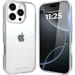 Case-Mate Case for iPhone 16 Pro [12ft Drop Protection] Protective Cover for iPhone 16 Pro [Wireless Charging Compatible] Shockproof Back Cover for iPhone 16 Pro with Anti Yellowing Tech - Tough Clear