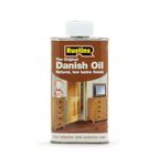 Rustins Danish Oil 250ml - Rich, Natural Glow - Enhances Wood Grain Beautifully, Professional-Grade Finish, Easy DIY Application