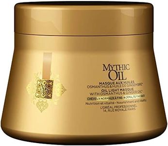 L'Oréal Professionnel Paris Mythic Oil Mask Normal to Fine Hair, Care Mask for Shine & Suppleness, Hair Care Enriched with Oil, Intensively Nourishes Damaged & Dry Hair, 200 ml