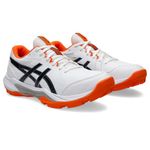 ASICS Unisex Gel-Peake 3 White/Midnight Cricket Shoes - 8 UK Men/ 7 UK Women (1113A057.100)