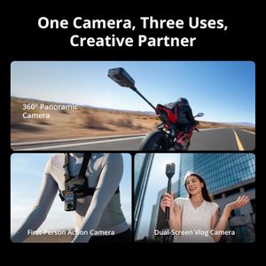 DJI Osmo 360 Adventure Combo – 8K Waterproof Action Camera, 128GB, 3 Batteries