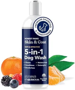 Honest Paws Dog Shampoo and Conditioner - Premium Dog Wash for Allergies and Dry, Itchy, Moisturizing for Sensitive Skin - Sulfate Free, Plant Based, All Natural -16 Fl Oz