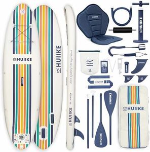 HUIIKE Stand Up Paddle Board for Adults with Accessories Included, Oar, Fins, Pump. Inflatable Sup Board Great Stability and Resistance. 10’ x 33" x 5.9", Maximum Load 286 lb